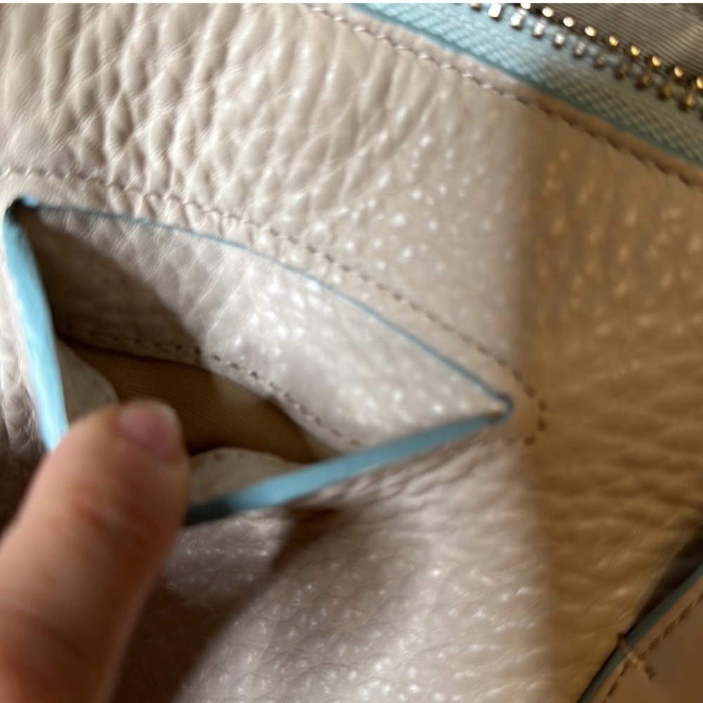 Coach Bleeker Preston Edgepaint Cream/Blue Shoulder/Crossbody Bag - Picture 9 of 11